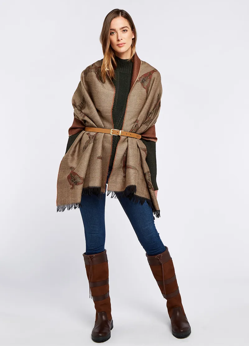 Dubarry Birchdale Taupe Scarf/Wrap-3